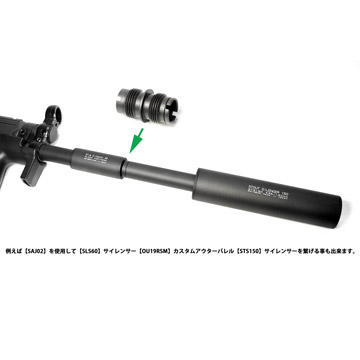 KM－Head SAAD カスタム サイレンサー アダプター 14逆オス－14逆オス