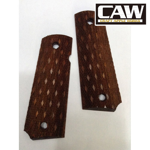 CAW 木製グリップ 各社 コルト ガバメント 用 ウェイト付