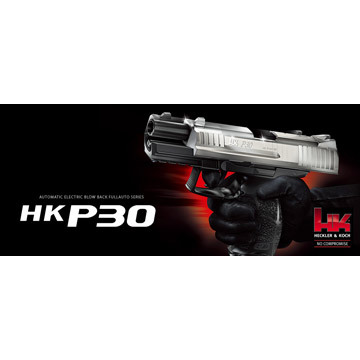東京マルイ H&K P30 スライドシルバー 電動ブローバックハンドガン 10