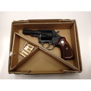 CAW チャーターアームズ ブルドッグ（オーバー下角/チェッカ グリップ