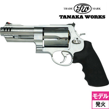 タナカワークス S&W M500 Ver.2 ステンレス/シルバー 3+1インチ 発火式