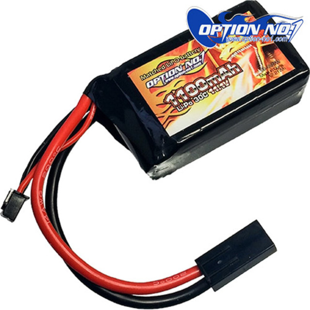 オプション No.1 リポバッテリー LiPo 1100mAh 11.1v PEQタイプ