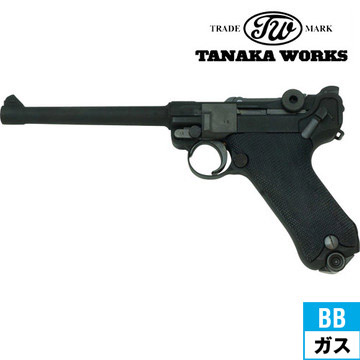 希少！初期型〕タナカ ルガーP08 ガスガン 6インチHW 木製グリップ