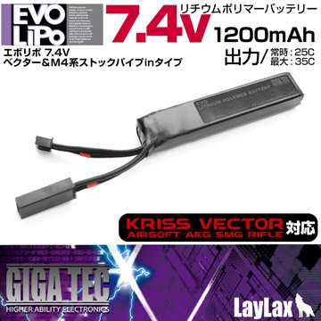ライラクス Evo Lipoバッテリー M4系ストックパイプin ミニs対応モデル他 等 7 4v 10mah バッテリー 電動ガン モデルガン エアガン通販ならhblt