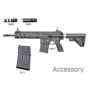 エアガン KSC HK417A2 H&K社公認 システム7two ガスブローバック 本体｜長物