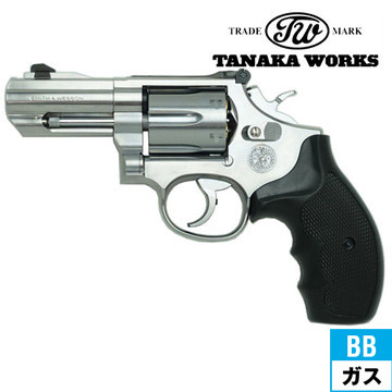 タナカワークス S&W M66 PC F-comp Ver.3 スレンレス シルバー 3インチ（ガスガン リボルバー本体）｜ハンドガン リボルバー｜電動 ガン・モデルガン・エアガン通販ならHBLT