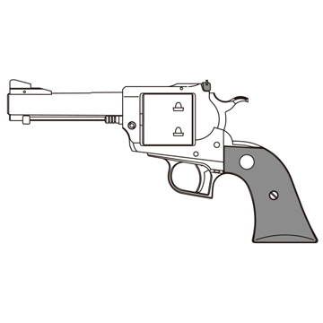 マルシン スーパーブラックホーク/6mm/X/HW/4.62インチ/木製グリップ