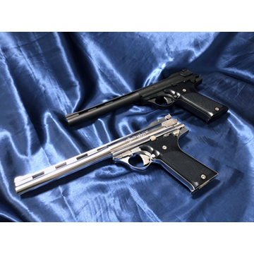 MGCモデルガン オートマグ44 シルバーHW 木製グリップ付 MGC] 44オートマグ .44マグナム AMP-180 ニッケル シルバー