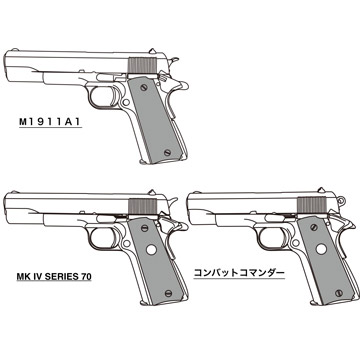 マルシン ガバメント コンバットコマンダー HW ブラック（発火式 モデルガン 完成 本体）｜ハンドガン｜電動ガン・モデルガン・エアガン通販ならHBLT