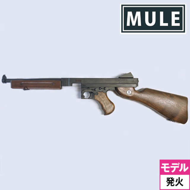 未発火 CAW製 M1A1トンプソン 発火BLKモデルガン カート30発付き 