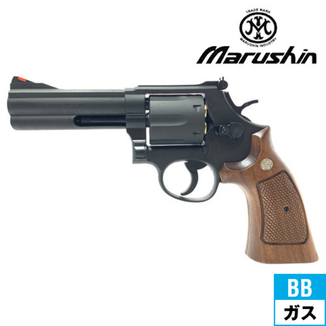 マルシン S&W M586 木製グリップ HW ブラック（ガスガン リボルバー 本体 6mm）｜ハンドガン リボルバー ｜電動ガン・モデルガン・エアガン通販ならHBLT