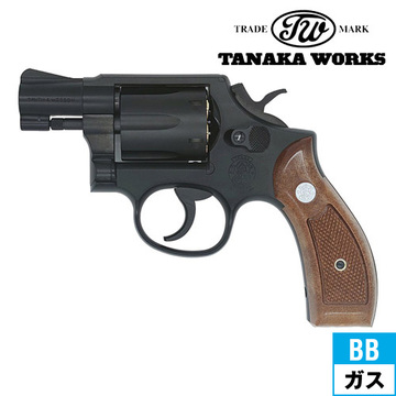 高品質通販タナカワークス S&W M10 ver3 HWモデルガン 純正木製グリップ付 モデルガン