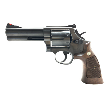 ⚪専用品⚪　マルシン　M５８６　４インチ　HW樹脂　木製グリップ　本革ホルスター マルシン S&W M586 木製グリップ HW エクセレント 4インチ（発火