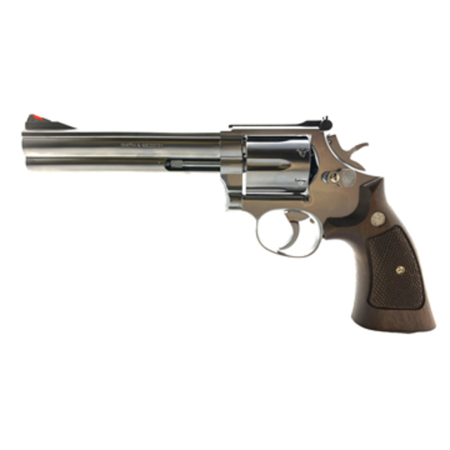 マルシン S&W M686 木製グリップ ABS シルバー 6インチ（発火式