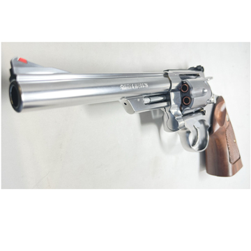 マルシン M629 6.5インチ シルバーABS プラグリップ仕様 ガスガン マルシン S&W M629 Xカート 木製グリップ ABS シルバー 6.5インチ
