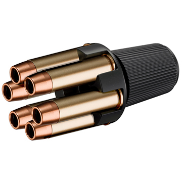 ガスガン ブラックリボルバーとホルスターとスピードローダー ガスガン ブラックリボルバーとホルスターとスピードローダー