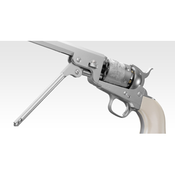 東京マルイ コルト M1851 NAVY エアリボルバープロ シルバー（10才