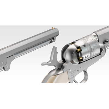 東京マルイ コルト M1851 NAVY エアリボルバープロ シルバー（10才