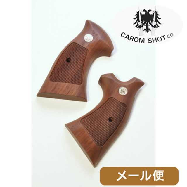 CAROM SHOT 木製グリップ 各社 Kフレーム 用 ウォールナットチェッカー
