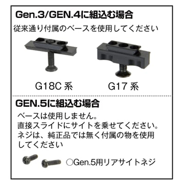 デトネーター スティール 蓄光サイトセット Trijicon GL－201