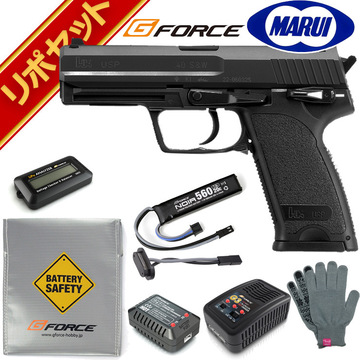 東京マルイ H&K USP 電動ハンドガン G-FORCE リポバッテリー フル