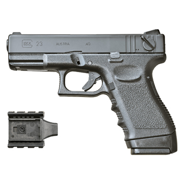 【KSC】GLOCK23F スライドHW カスタム【セミ／フルオート】 KSC グロック G23F スライド HW ブラック ガスブローバック 本体 フル