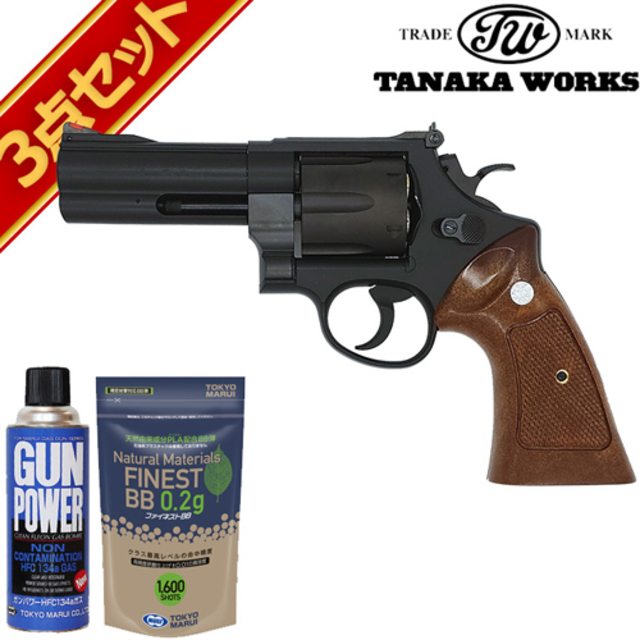 タナカ S&W M29 HW 4インチ ガスリボルバー タナカワークス S&W M29 クラシック Ver.3 HW ブラック 4インチ